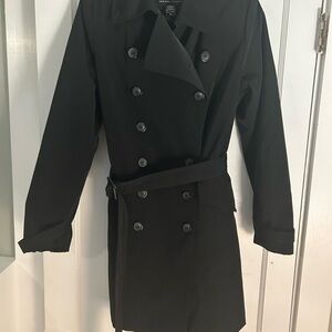 New York & Company Classic Black Trench Coat